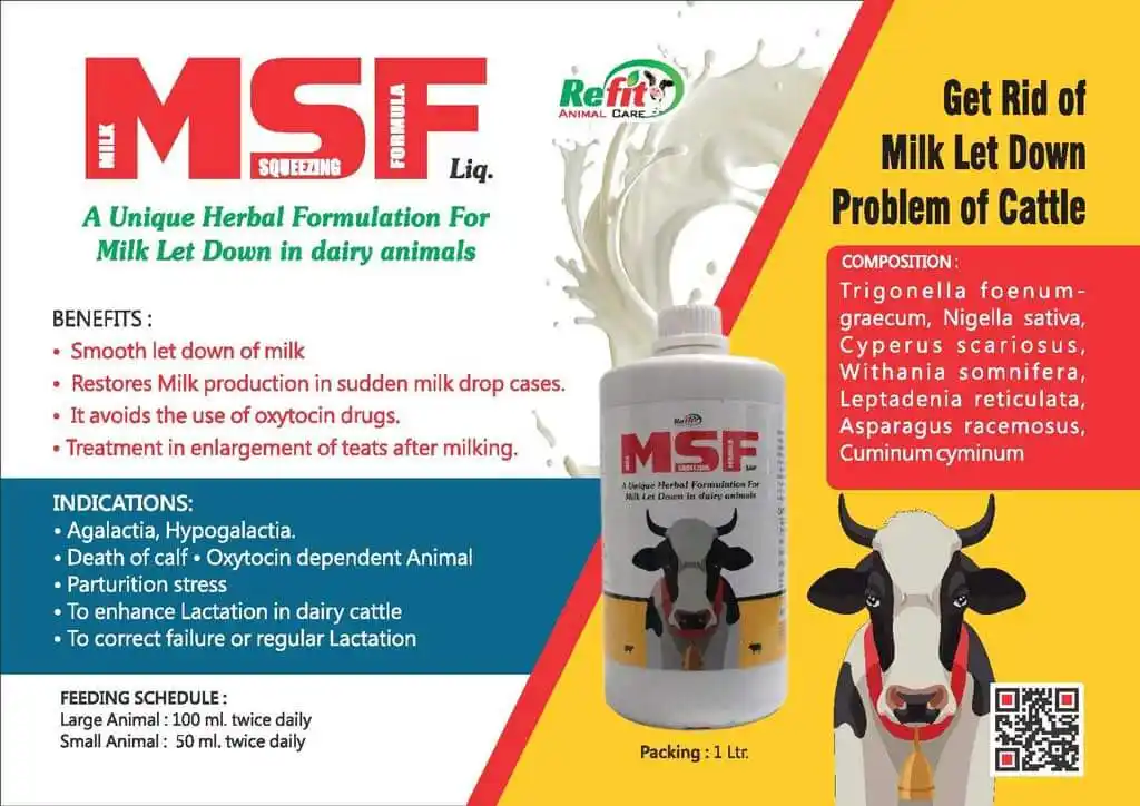 MSF - Milk Squeezing Vitamin Supplement For Cows & Cattle